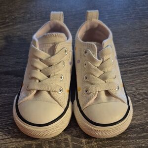 Charming Kids' Canvas Sneakers in Cream